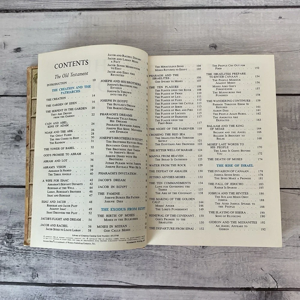 The Children's Bible Golden Press Hardcover Illustrated 19th Printing 1973 VTG